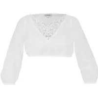MarJo Dirndlbluse MarJo 'Viechtach' 3/4 Arm, Offwhite