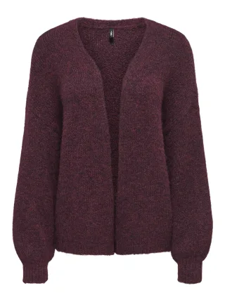 ONLY - ONLNELLIE LS OPEN CARDIGAN KNT Winetasting - Gr. - XL