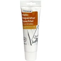 Wilckens Farben Spachtelmasse Premium Holz-Reparaturspachtel Weiß Innen & Außen 400g Holzspachtel, Universell einsetzbar für Holzoberflächen