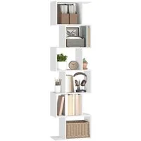 VASAGLE Bücherregal, 6 stöckiges Bücherregal, Standregal, Büroregal, 24 x 40 x 191 cm