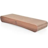Canadian Cat Company Kratzpappe Jumbo Wave XXL - walnuss, (Qualitäts-Kratzbrett, 1-tlg., XL Kratzmöbel mit Katzenminze), ergonomische Form