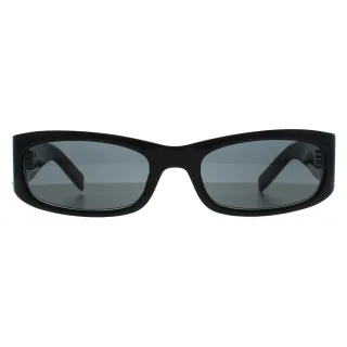 Saint Laurent Rectangle Womens Glänzend Schwarz Grau SL M152