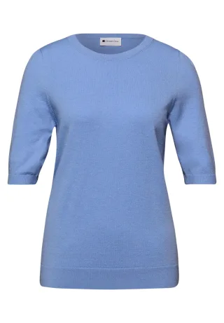 Street One - Pullover in Unifarbe bonnet blue - Gr. - 34