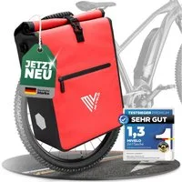 MIVELO Fahrradtasche 2in1 Gepäckträgertasche für Fahrrad wasserdicht, 25 Liter Volumen