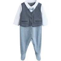 Next Schlafoverall Babyschlafanzug 100 % Baumwolle mit Fliegendetail (1-tlg)
