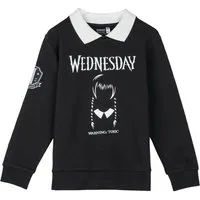Cerda Sweatshirt Wednesday Kinder Baumwoll-Polyester Pullover, Langarm Freizeitshirt