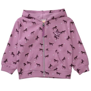JETTE by STACCATO - Sweatjacke purple aop - Gr. - 98