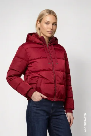 monari - Gesteppte Jacke red dahlia - Gr. - 38