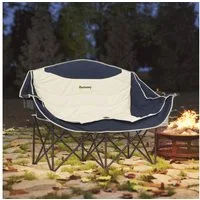 Outsunny Campingstuhl Klappstuhl robust leicht gepolstert Angelstuhl Gartenstuhl (Faltstuhl, 1 St), für Garten Camping Strand