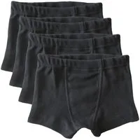 HERMKO Panty 2900 (Pack, 4er) 100 % Bio-Baumwolle Jungen Pant mit Weichbund Feinripp