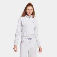 adidas Sportswear Sweatshirt ESSENTIALS COLOR POP FRENCH TERRY CROP QUARTER-ZIP ORIGINALS