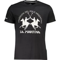 La Martina T-Shirt Stilvolles Herren T-Shirt in Schwarz - Regular Fit