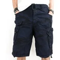 Geographical Norway Cargoshorts kurze Hose aus Baumwolle, Sommer-Bermuda (1-tlg) Herrenshorts mit Gürtel Größe S bis 5XL
