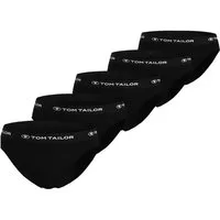 TOM TAILOR Slip TOM TAILOR Herren Slip schwarz uni 5er Pack (5-St)