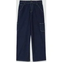 s.Oliver Weite Jeans Jeans-Hose BAGGY Jeans / Relaxed Fit / Mid Rise / Wide Leg / Cargotasche