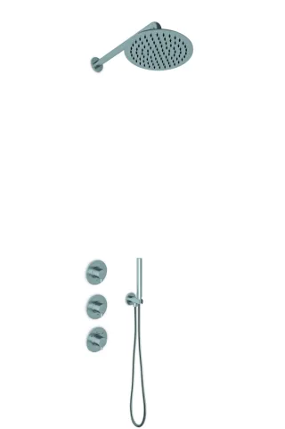 JEE-O Slimline Shower Set 02, edelstahl gebürstet, 800-6430 800-6430