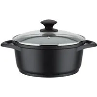 GSW Kochtopf Gourmet Granit, Aluminiumguss, mehrfache, langlebige VITAFLON®GRANIT Antihaft-Versiegelung, Induktion
