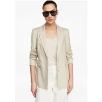 comma Jackenblazer Indoor-Blazer Taillierter Blazer mit Glitzergarn
