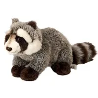 Uni-Toys Kuscheltier Waschbär - 23 cm (Länge) - Plüsch-Bär - Plüschtier, zu 100 % recyceltes Füllmaterial