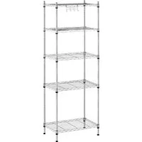 Royal Catering Standregal Metallregal 35x 55x 150 cm Gitterregal Küchenregal Lastenregal 5 Borde, verschiedene Größen