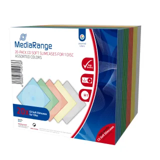 MEDIARANGE Retail-Pack CD-Soft-Slimcase Color (5x4) | box37 |