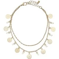 LASCANA Fußkette mit Anhänger, Fußkettchen-Armband, Fußkettchen mit Anhänger, Fußschmuck