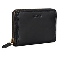 Benthill Geldbörse Klein Leder Mini Geldbeutel Damen RFID Portmonee Slim Portemonnaie, RFID-Schutz Kartenfächer Münzfach Reißverschlussfach