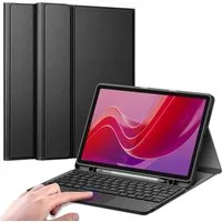 Fintie Tablet-Hülle mit Tastatur für Lenovo Tab M11 2024 (TB330FU) 11 Zoll, TPU Rückseite, Wiederaufladbare Bluetooth-Tastatur mit Touchpad, Case mit Stifthalter