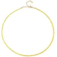 Cavill Silberkette Halskette mit gelbem Saphir aus vergoldetem Silber, 32,679ct (1-tlg)