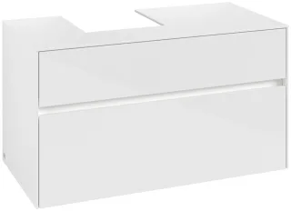 Villeroy & Boch Waschtischunterschrank Collaro C095B0 1000x548x500mm mit Beleuchtung Glossy White C095B0DH