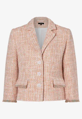 MORE & MORE - Bouclé Blazer orange - Gr. - 46