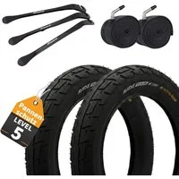 MSZweirad Fahrradreifen 2x Continental Reifen Ride Tour 12 Zoll 62-203 + AV Schläuche + Heber