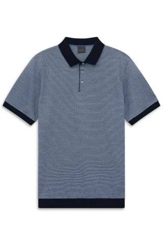 bugatti - Herren Polo 1/2 Arm hellblau - Gr. - XL