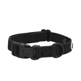 Barkalot Hundehalsband Recyceltes Polyester schwarz L
