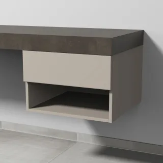 Sanipa Anbau-/Solitärschrank 2morrow (P3352) 340x500x520 Kaschmir-Matt, P33521U P33521U