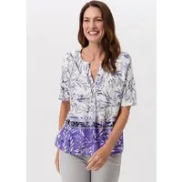 FRANK WALDER Blusenshirt mit pastellfarbenen Ablaufprint