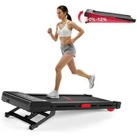 Hamlody Laufband klappbar elektrisch mit Steigung, Walking Pad für Zuhause (1–10 km/h Walking Pad, 2.5HP Motor, LED Display, Heimtrainer Laufband), Max.Tragfähigkeit 150 kg, für Home Office & Fitness