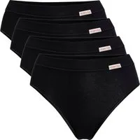 conta Jazz-Pants Slips Damen-Slip 4er-Pack Feinripp Uni