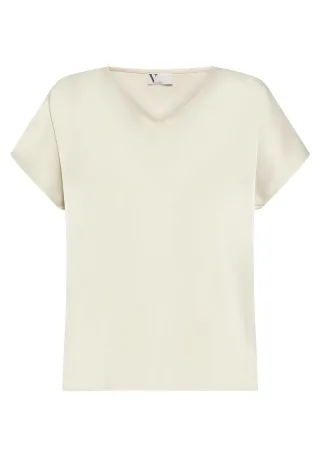 V by Vera Mont - Satin-Bluse Champagne Sorbet - Gr. - 40