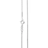 OSTSEE-SCHMUCK Silberkette Ostsee-Schmuck Kette Panzer diamantiert 1,3 mm breit (1-tlg)