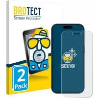 BROTECT Displayschutzfolie Schutzfolie für Apple iPhone 17 Pro Max, 2 Stück, Displayschutz Schutz Folie Matt Entspiegelungsfolie