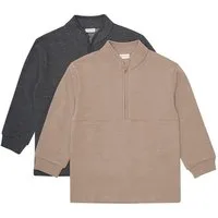 Minymo Troyer MISweatshirt (2-tlg) 2er Pack Niedlicher Sweattroyer