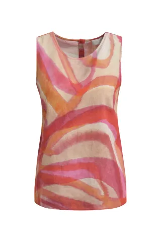 Milano Italy - sleeveless blouse with roundneck - Gr. - 38