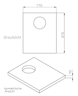 Neuesbad Wannenträger für Hüppe Purano 100x80x2,6 SD 22546