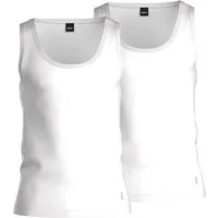 BOSS Unterhemd Tank Top Modern 2P (Doppelpack, 2-St., 2er-Pack) Slim Fit Stretch Cotton im Doppelpack