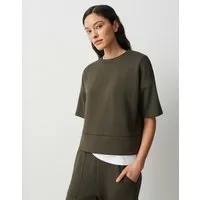 OPUS Sweatshirt Gasopa aus softem Sweat mit angerauter Oberfläche Bündchen schaffen einen soften und bequemen Abschluss