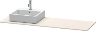 Duravit XSquare Konsole Taupe Supermatt 1600x550x16 mm - XS060HL8383 XS060HL8383