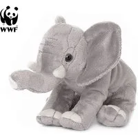WWF Kuscheltier Plüschtier Elefant (Rüssel hoch, 18cm), sitzend