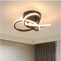 ZMH LED Deckenleuchte Deckenlampe Schlafzimmerlampe Modern Blume, 28W, LED fest integriert, Warmweiß-Neutralweiß-Kaltweiß