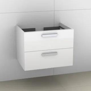 Artiqua 412 Waschtischunterschrank für Daylight K0727, Weiß Hochglanz, 412-WU2L-I01-7016-68 412-WU2L-I01-7016-68